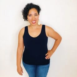 Iris & Rainbow Boutique #K94 Jack Of All Trades Tank Top (Navy)