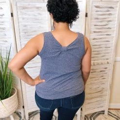 Iris & Rainbow Boutique New Arrivals #J927 Tie Me Down Sleeveless Top (Black)