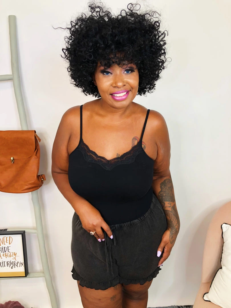 Iris & Rainbow Boutique New Arrivals #K807 My Relax Day POL Shorts (Black) 4 Iris & Rainbow Boutique New Arrivals #K807 My Relax Day POL Shorts (Black)