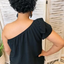 Iris & Rainbow Boutique New Arrivals #K123 Put A Bow On It Off Shoulder Top