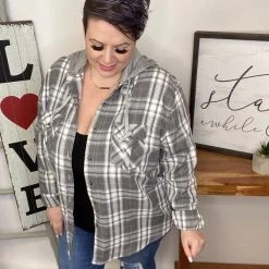 Iris & Rainbow Boutique #L932 I Gotta A Feeling Hoodie (Grey)