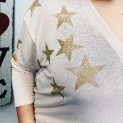 Iris & Rainbow Boutique #L921 Golden Touch Top (Blush) New Arrivals