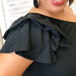 Iris & Rainbow Boutique New Arrivals #K123 Put A Bow On It Off Shoulder Top