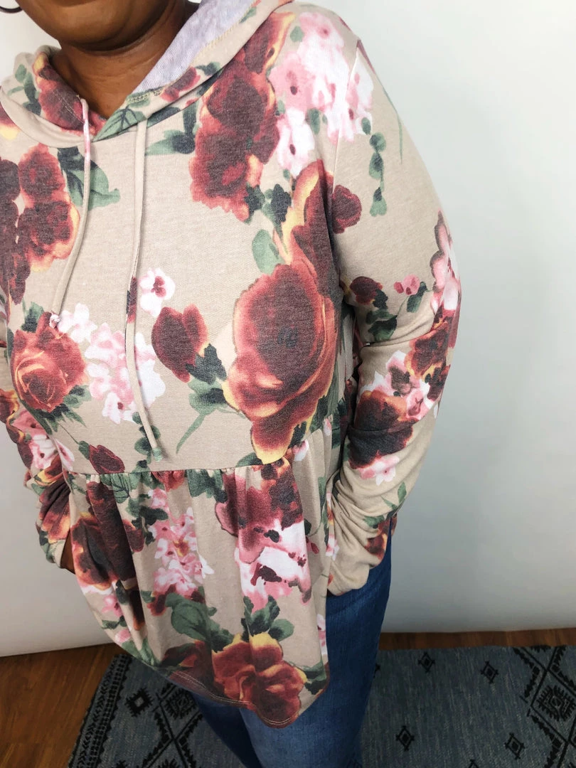 Iris & Rainbow Boutique New Arrivals #K648 Hawaiian Hush Babydoll Top (TAUPE/MAUVE) 6 Iris & Rainbow Boutique New Arrivals #K648 Hawaiian Hush Babydoll Top (TAUPE/MAUVE)