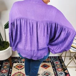 Iris & Rainbow Boutique New Arrivals #M693 Violet Me Top