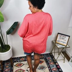 Iris & Rainbow Boutique #N319 Feeling Awesome Kimono (Coral) *DOORBUSTER* New Arrivals 17 Iris & Rainbow Boutique #N319 Feeling Awesome Kimono (Coral) *DOORBUSTER* New Arrivals