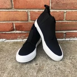 Iris & Rainbow Boutique #D22 Frankie's Black High Top Shoes
