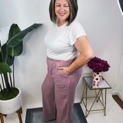 Iris & Rainbow Boutique #N256 Ultimate Linen Baggy Pants New Arrivals