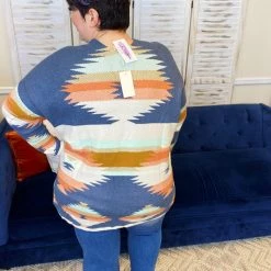 Iris & Rainbow Boutique #L250 Follow Your Vibe Aztec Sweater