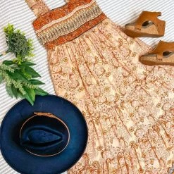 Iris & Rainbow Boutique #M242 My Jam Maxi Dress (Orange)