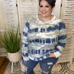 Iris & Rainbow Boutique New Arrivals #J773 Rogue Tie Dye Top