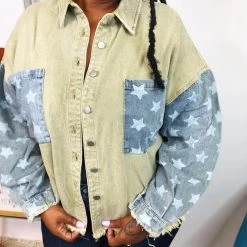 Iris & Rainbow Boutique New Arrivals #K836 Forever Your Star POL Shacket (Mocha Herb) 14 Iris & Rainbow Boutique New Arrivals #K836 Forever Your Star POL Shacket (Mocha Herb)