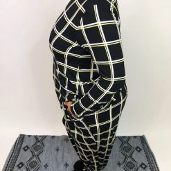 Iris & Rainbow Boutique New Arrivals #K736 In The Grid Lounge Set