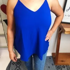 Iris & Rainbow Boutique #M237 A League Of Their Own Top (Royal)