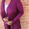 Iris & Rainbow Boutique #K673 The Lights Of The Night Sky Cardigan(Dark Plum) New Arrivals