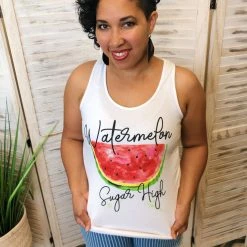 Iris & Rainbow Boutique #K105 Watermelon Sugar High Tank Top New Arrivals