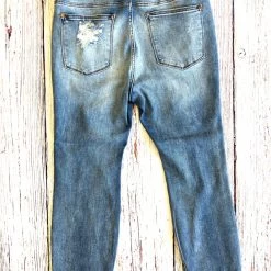 Iris & Rainbow Boutique New Arrivals #J827 Andrea’s Distressed Judy Blue Boyfriend Jeans