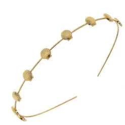 Iris & Rainbow Boutique #785 Worn Gold Metal Fashion Headband Best Sellers!