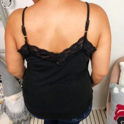 Iris & Rainbow Boutique #L272 Pure Glamour Lace POL Top (Black)