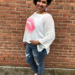 Iris & Rainbow Boutique #J726 Pucker Up Summer Sweater New Arrivals