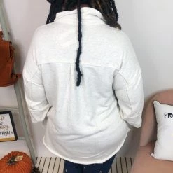 Iris & Rainbow Boutique #K909 Vanilla Bean POL Shacket