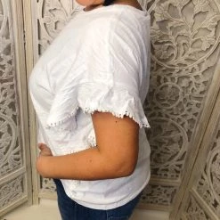 Iris & Rainbow Boutique #M450 Always Remembered Top (White) New Arrivals