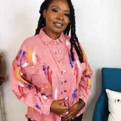 Iris & Rainbow Boutique #K837 Painting Life In Color POL Jacket 13 Iris & Rainbow Boutique #K837 Painting Life In Color POL Jacket