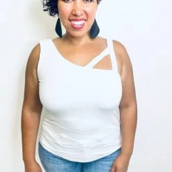 Iris & Rainbow Boutique #K455 Far Away Tank Top (Off-White) New Arrivals