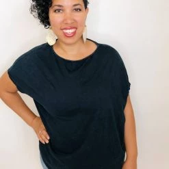 Iris & Rainbow Boutique New Arrivals #K190 Complicate Me Top (BLACK)