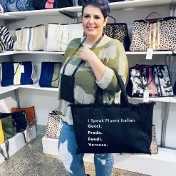 Iris & Rainbow Boutique X100 I Speak Fluent Italian Handbag New Arrivals