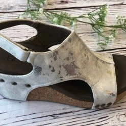 Iris & Rainbow Boutique New Arrivals #C128 Carly's Shimmer Wedge Sandals