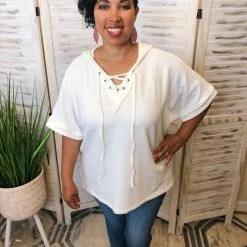 Iris & Rainbow Boutique #K180 Off White Time-Out Hoodie New Arrivals