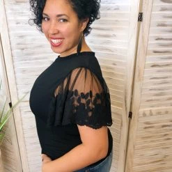 Iris & Rainbow Boutique #K69 Abigail's Flutter Sleeve Top New Arrivals