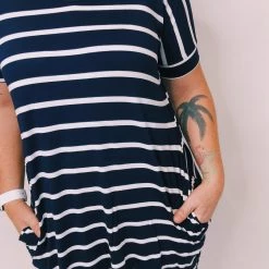 Iris & Rainbow Boutique #K313 Ready For It Mini Length Dress (Navy)