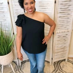 Iris & Rainbow Boutique New Arrivals #K123 Put A Bow On It Off Shoulder Top