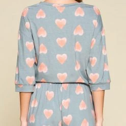 Iris & Rainbow Boutique #313 Sage Hearts Pullover Tops 21 Iris & Rainbow Boutique #313 Sage Hearts Pullover Tops