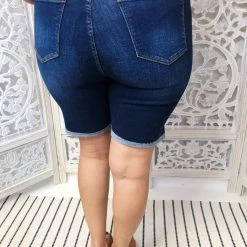 Iris & Rainbow Boutique #M432 Summer Eletro Hit Judy Blue Bermuda Shorts