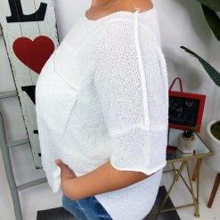 Iris & Rainbow Boutique #M714 Lovely And Knit Top