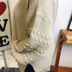 Iris & Rainbow Boutique #L642 Pretty World Cardigan (Mocha) New Arrivals