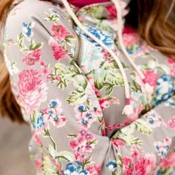 Iris & Rainbow Boutique New Arrivals #C193 Ampersand Floral Frenzy Doublehood Sweatshirt (Original)
