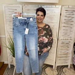 Iris & Rainbow Boutique New Arrivals #K753 Don't Be Shy Judy Blue Skinny Jeans