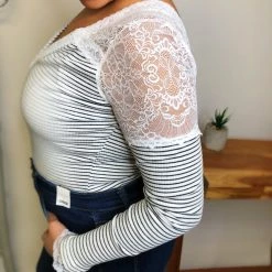 Iris & Rainbow Boutique #L450 The Look Of Love Bodysuit (White)