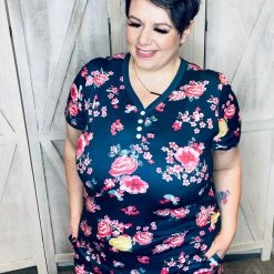 Iris & Rainbow Boutique #L903 Sea Of Flowers Pajamas