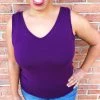 Iris & Rainbow Boutique #L293 Sammy's Reversible Cami (Eggplant)