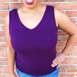 Iris & Rainbow Boutique #L293 Sammy's Reversible Cami (Eggplant)