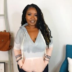 Iris & Rainbow Boutique New Arrivals #K833 POL Moroccan Java Knit Top (Pink)