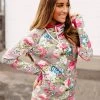 Iris & Rainbow Boutique New Arrivals #C193 Ampersand Floral Frenzy Doublehood Sweatshirt (Original)