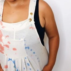 Iris & Rainbow Boutique #K240 The Painter's Canvas POL Jumpsuit New Arrivals