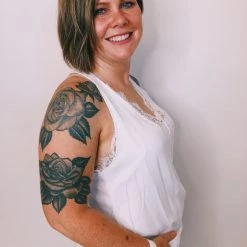 Iris & Rainbow Boutique #K305 Lace Me Down Top (OFF WHITE)