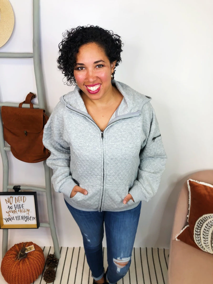 Iris & Rainbow Boutique #L221 Quilt Me In Hoodie (GREY) New Arrivals 6 Iris & Rainbow Boutique #L221 Quilt Me In Hoodie (GREY) New Arrivals